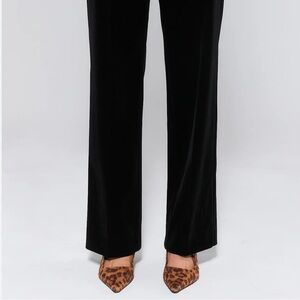 AVARA Evie Black Velvet Pants